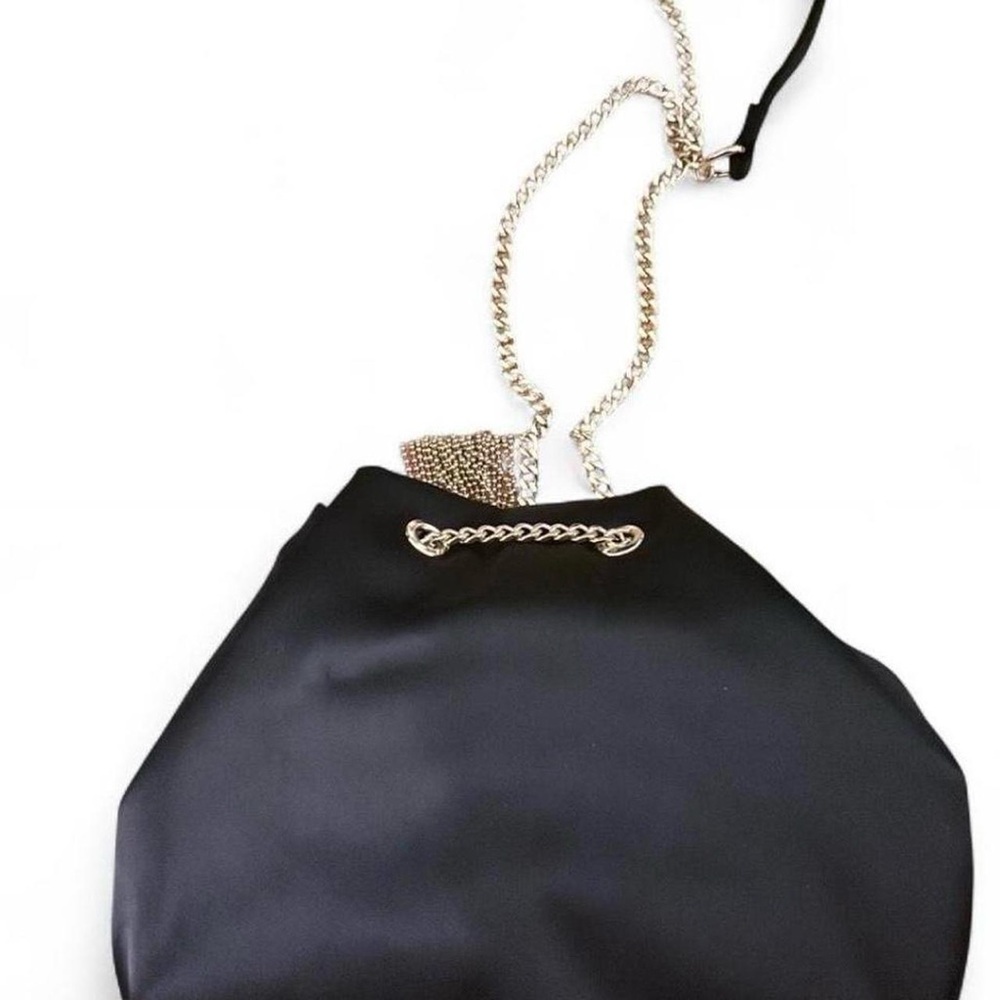 NWT Express Black and gold Shoulder Bag with Gold Chain